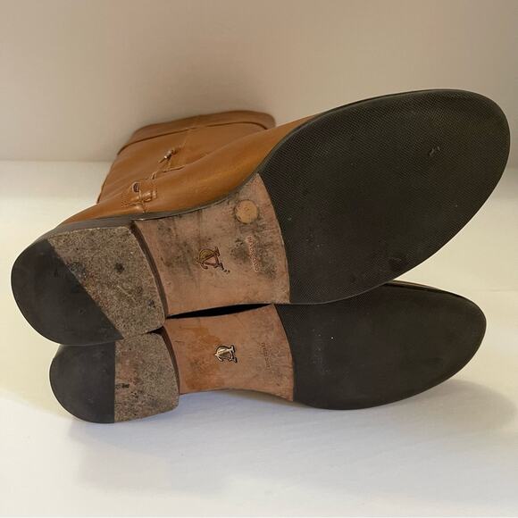 Vince Camuto VC Signature Cognac Tan Riding Boots - Picture 8 of 9